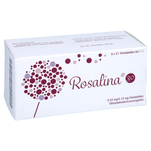 ROSALINA 30 0,03 mg/0,15 mg Filmtabletten 126 St