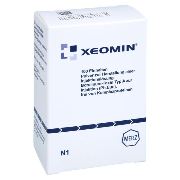 XEOMIN 100 LD50 Einheiten Plv.z.Herst.e.Inj.-Lsg. 1 St