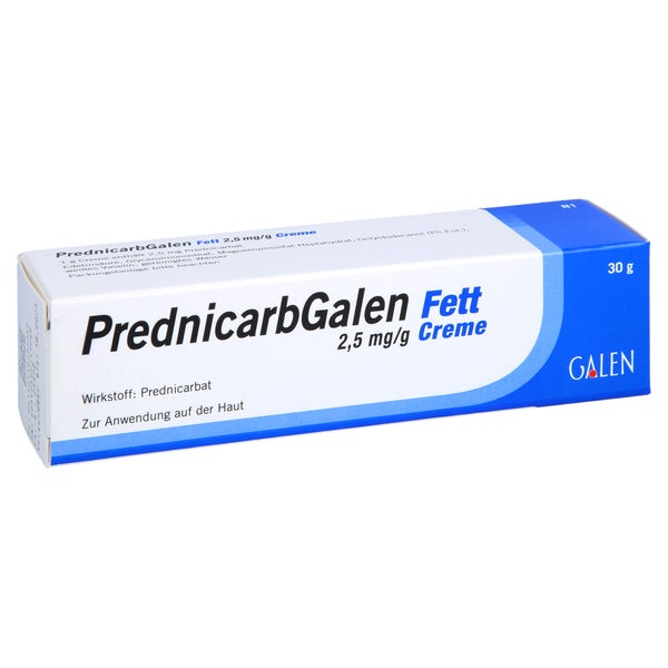 Prednicarbgalen Fett 2,5 mg/g Creme 30 g