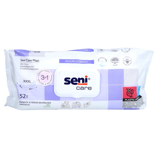 SENI care maxi Feuchttücher 25x30 cm 52 St