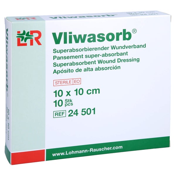 Vliwasorb Superabsorb.saugkomp.steril 10 St