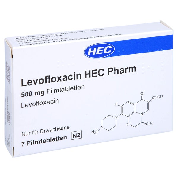 LEVOFLOXACIN HEC Pharm 500 mg Filmtabletten 7 St