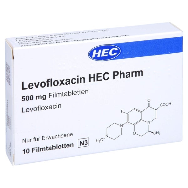 LEVOFLOXACIN HEC Pharm 500 mg Filmtabletten 10 St