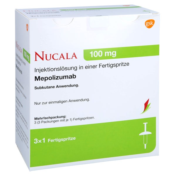 NUCALA 100 mg Injektionslösung i.e.Fertigspritze 3X1 ml