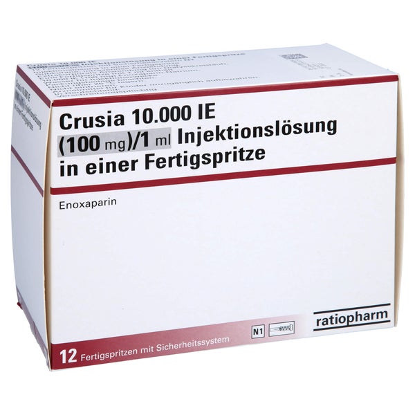 CRUSIA 10.000 I.E. 100 mg/1 ml ILO F.Sp.+Sich-Sys. 12 St