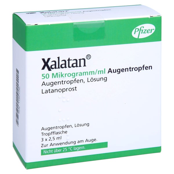 Xalatan 50 Mikrogramm/ml Augentropfen 3X2,5 ml