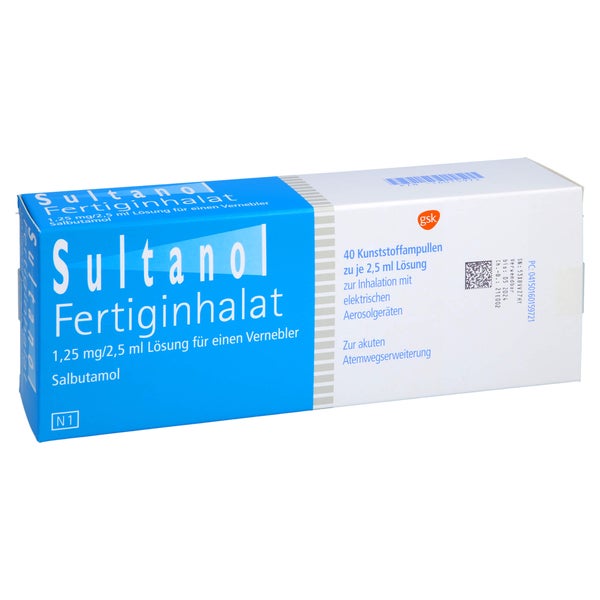 SULTANOL Fertiginhalat 1,25 mg/2,5 ml Lsg.f.Vern. 40 St