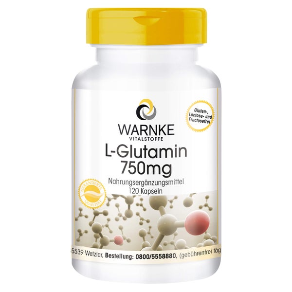 L-glutamin 750 mg Kapseln 120 St