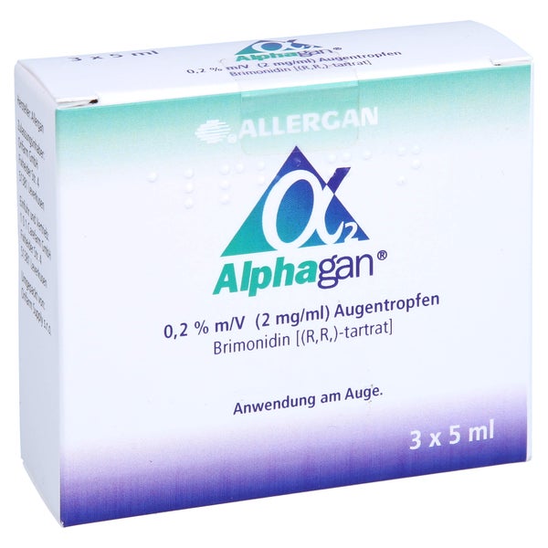 Alphagan 0,2% m/V 2 mg/ml Augentropfen 3X5 ml