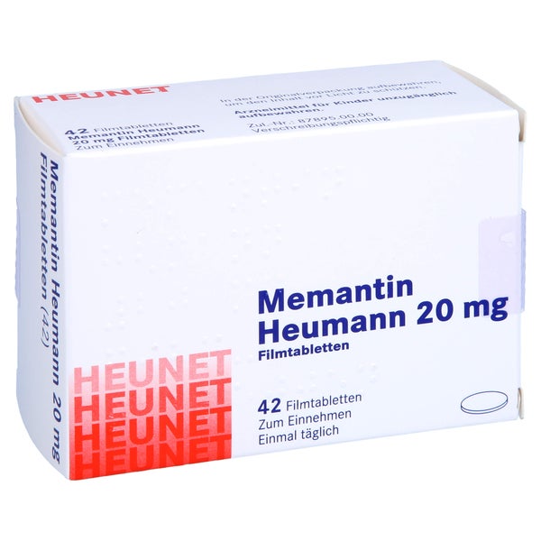 MEMANTIN Heumann 20 mg Filmtabletten Heunet 42 St