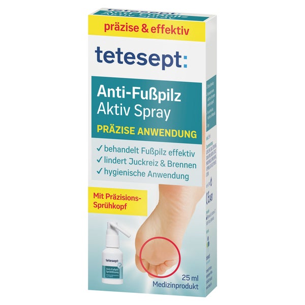 Tetesept Anti-fußpilz Aktiv Spray 25 ml