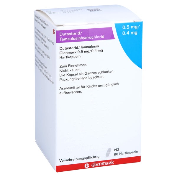 DUTASTERID/Tamsulosin Glenmark 0,5mg/0,4mg Hartk. 90 St
