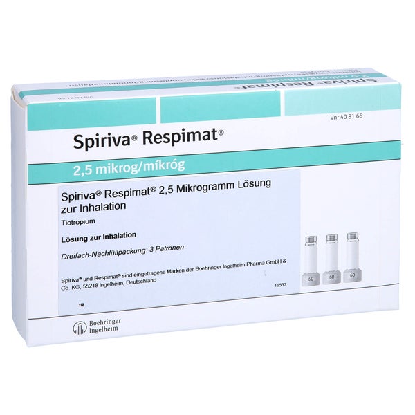 SPIRIVA Respimat 2,5 µg Lsg.z.Inh.Nachfüllpackung 3X4,0 ml