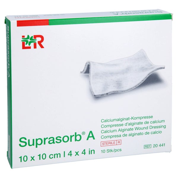 Suprasorb A Calciumalginat Kompr.10x10 c 10 St