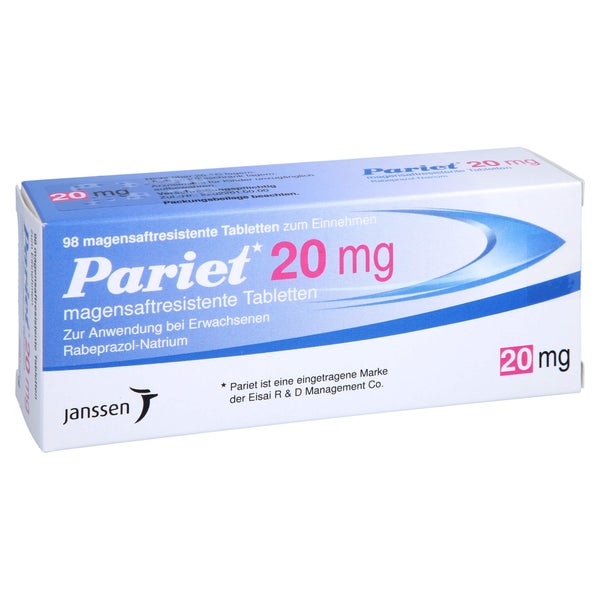 PARIET 20 mg magensaftresistente Tabletten 98 St