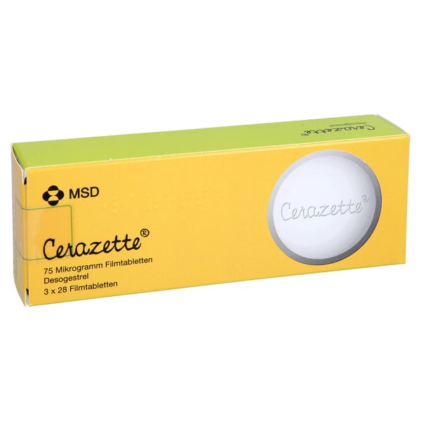 Cerazette 75 Mikrogramm Filmtabletten 3X28 St