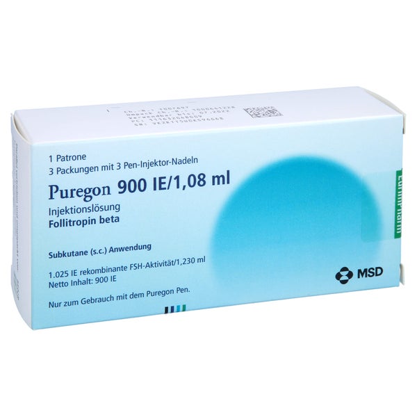 PUREGON 900 I.E./1,08 ml Injekt.-Lsg.i.Pat.+9 Nad. 1 St