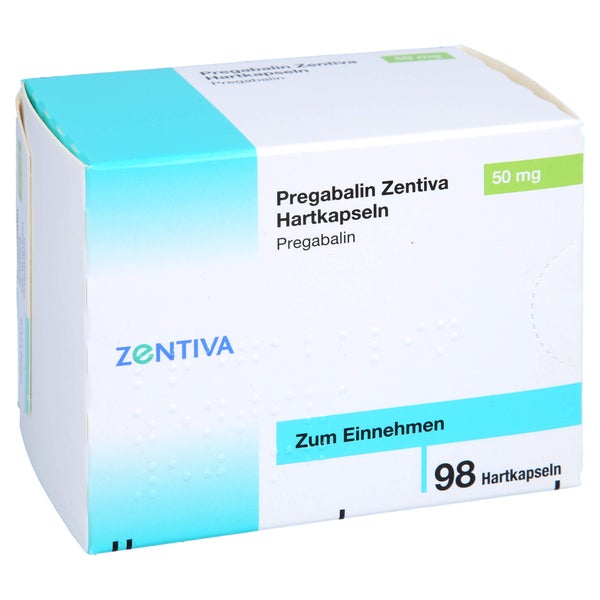 Pregabalin Zentiva 50 mg Hartkapseln 98 St