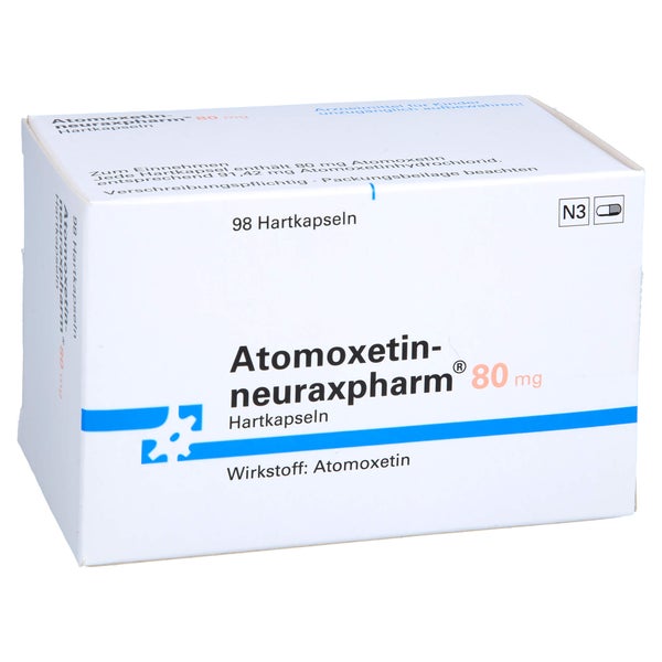 ATOMOXETIN-neuraxpharm 80 mg Hartkapseln 98 St