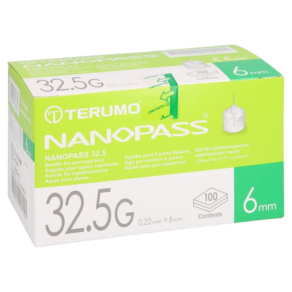 Terumo Nanopass 32,5 Pen Kanüle 0,22x6 m 100 St
