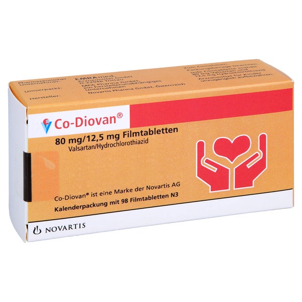 Co-diovan 80 Mg/12,5 mg Filmtabletten 98 St
