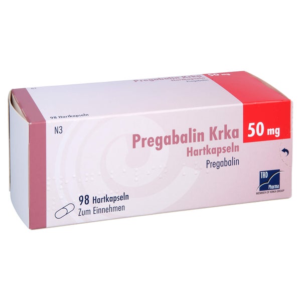 Pregabalin Krka 50 mg Hartkapseln 98 St