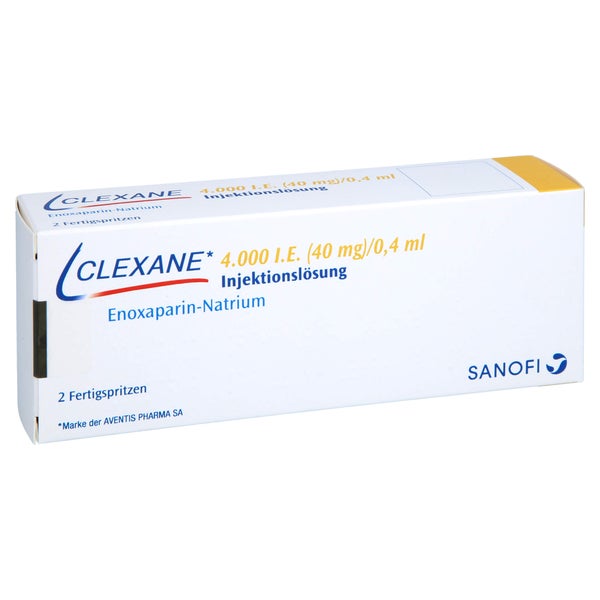 CLEXANE 4.000 I.E. 40mg/0,4ml Inj.-Lsg.i.e.F.-Sp. 2 St