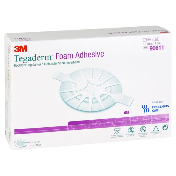 Tegaderm Foam Adhesive 10x11 cm oval 906 10 St