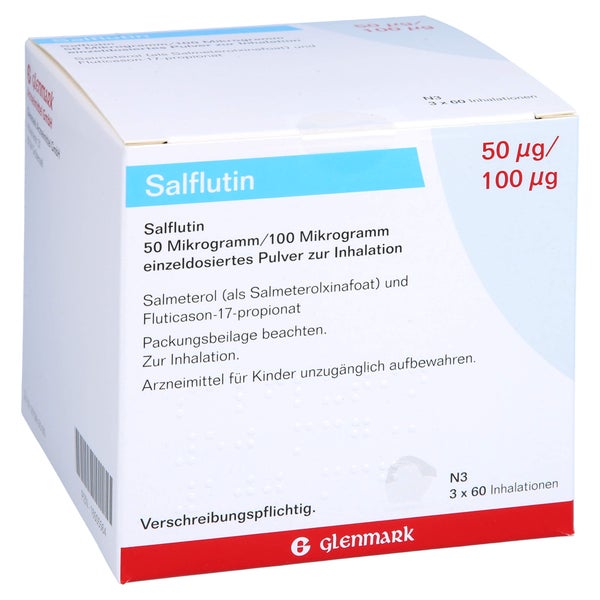 SALFLUTIN 50 µg/100 µg/Dosis 3x60 Einzeld.Inh.-P. 3 St