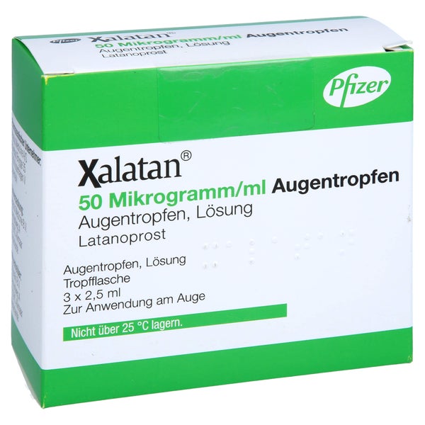 Xalatan 50 Mikrogramm/ml Augentropfen 3X2,5 ml