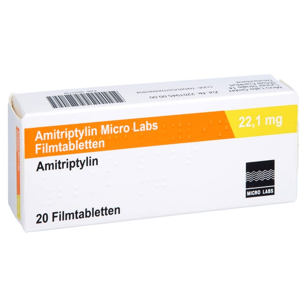 AMITRIPTYLIN Micro Labs 22,1 mg Filmtabletten 20 St