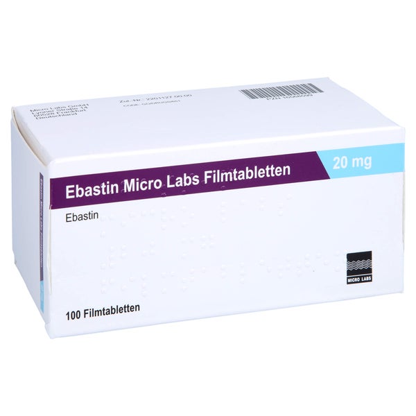 Ebastin Micro Labs 20 mg Filmtabletten 100 St