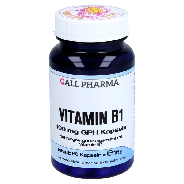 Vitamin B1 100 mg GPH Kapseln 60 St
