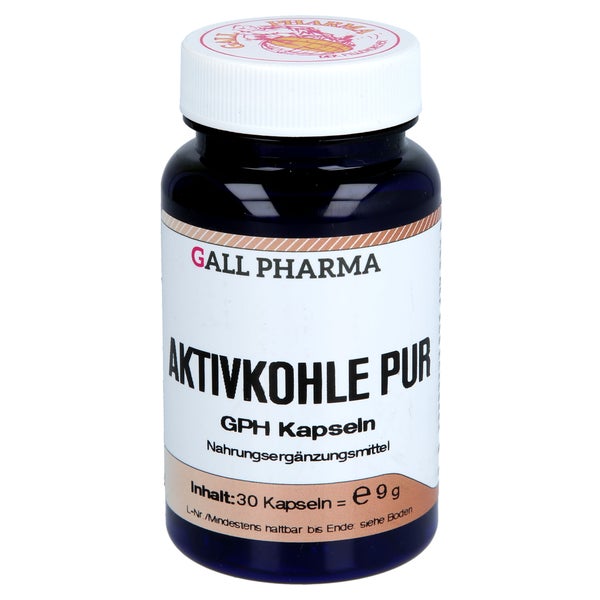 Aktivkohle Kapseln Pur GPH 30 St