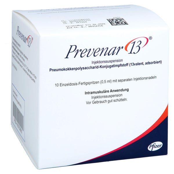 PREVENAR 13 Injektionssuspension i.e.Fertigspritze 10 St