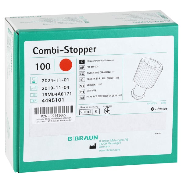 Kombi Stopper Verschlusskonen rot 100 St