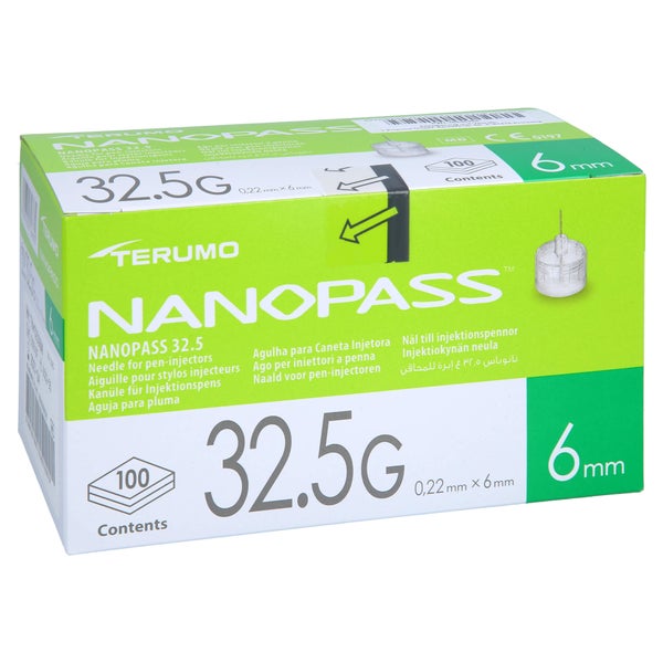 Nanopass 32,5 Pen Kanüle 0,22x6 mm 100 St
