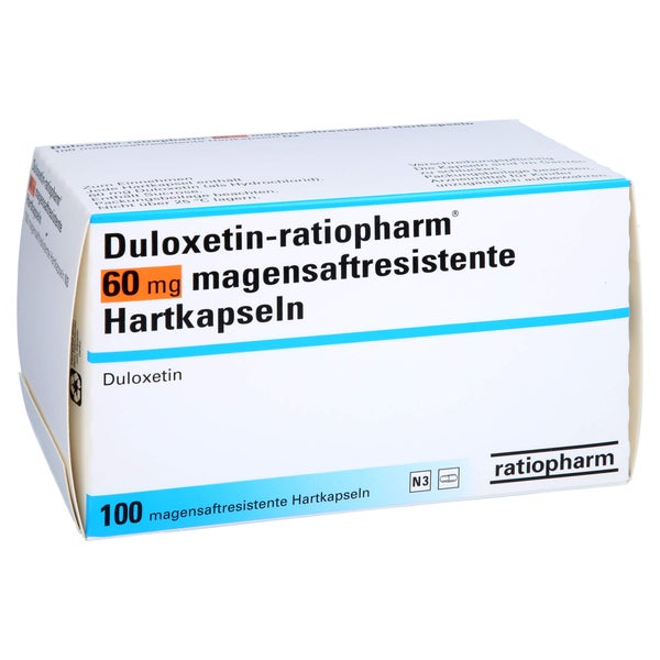 DULOXETIN-ratiopharm 60 mg magensaftres.Hartkaps. 100 St