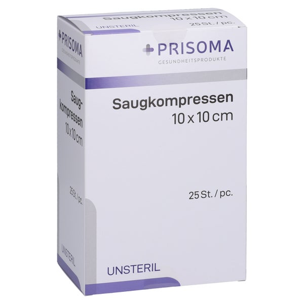 Saugkompressen Unsteril 10x10 cm 1227 25 St