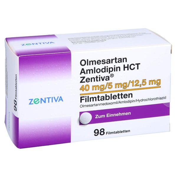 OLMESARTAN Amlodipin HCT Zentiva 40/5/12,5 mg FTA 98 St