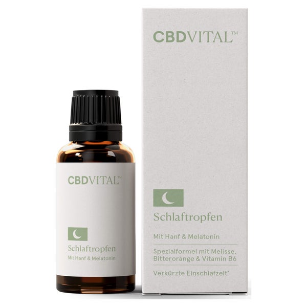 CBD VITAL Schlaftropfen mit Hanf und Melatonin 30 ml