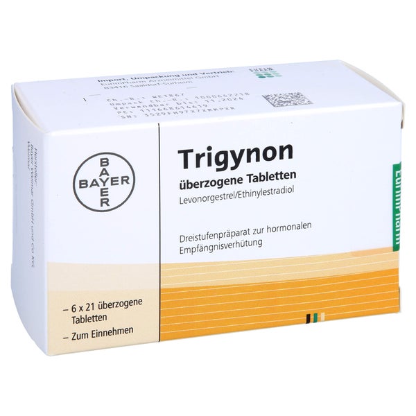 Trigynon Überzogene Tabletten 6X21 St