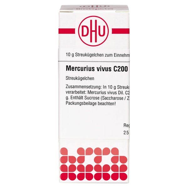 Mercurius Vivus C 200 Globuli 10 g
