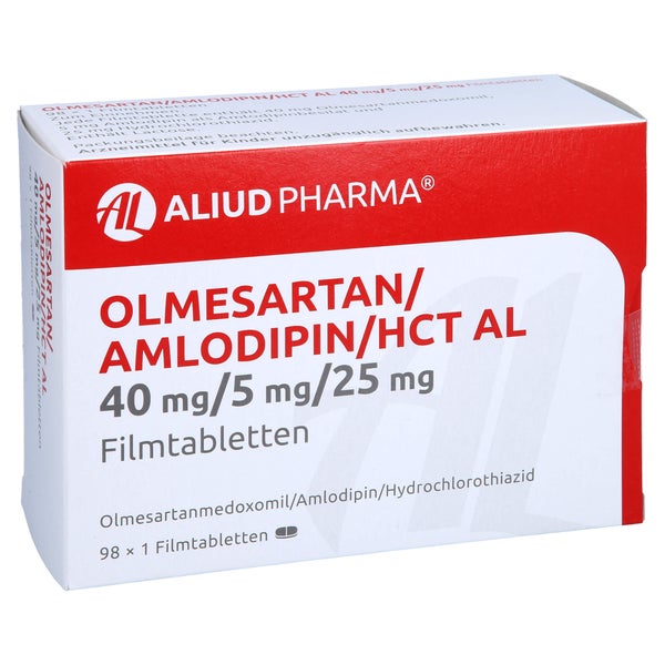 OLMESARTAN/Amlodipin/HCT AL 40 mg/5 mg/25 mg FTA 98 St