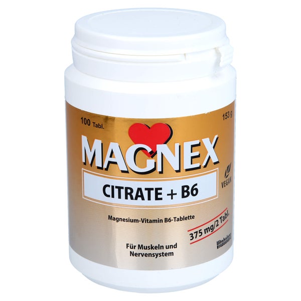 Magnex Citrate + B6 - Magnesiumcitrat und Vitamin B6 100 St