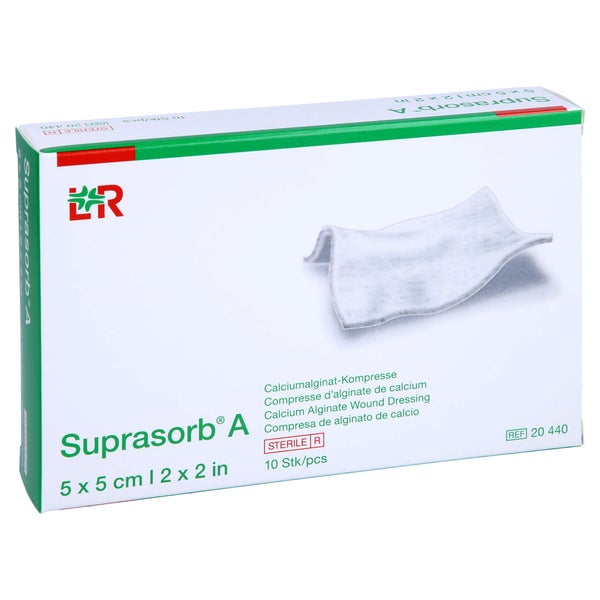 Suprasorb A Calciumalginat Kompr.5x5 cm 10 St