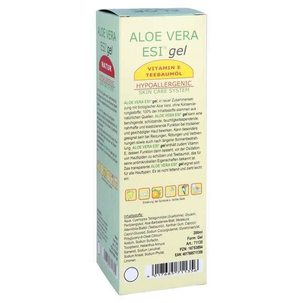 ALOE VERA GEL mit Vitamin E und Teebaumö 200 ml