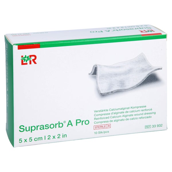 Suprasorb A Pro Calciumalginat Kompr.5x5 10 St