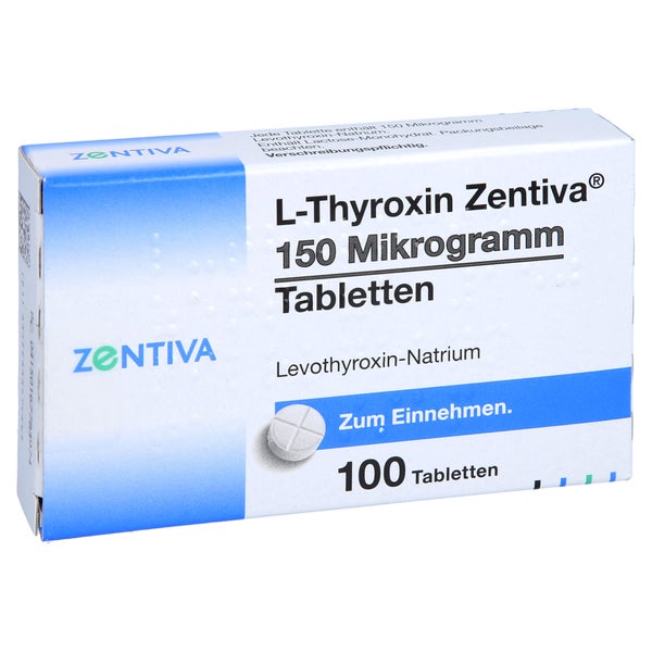 L-THYROXIN Zentiva 150 Mikrogramm Tabletten 100 St
