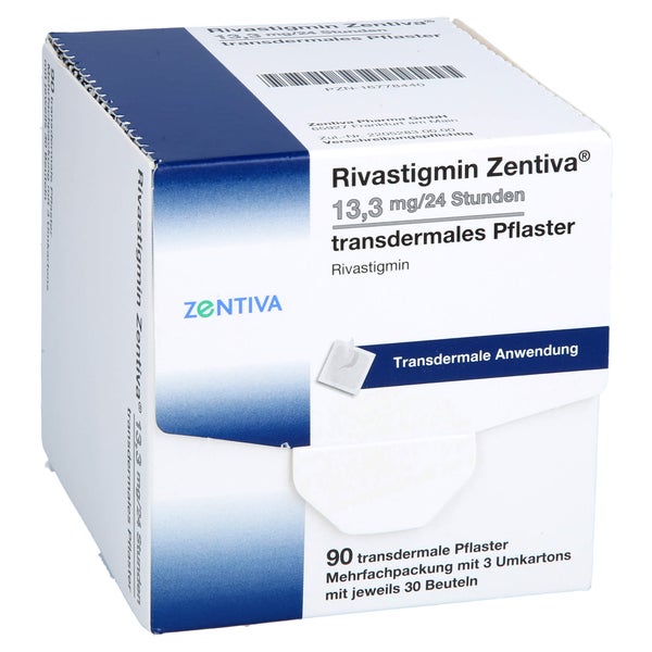 RIVASTIGMIN Zentiva 13,3 mg/24 Std. transd.Pflast. 90 St